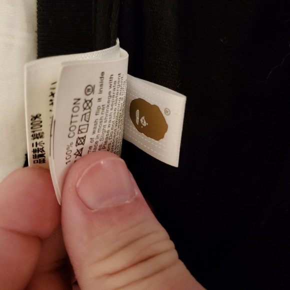 A Bathing Ape/ BAPE T-SHIRT Black/Purple Camo - Picture 3 of 7